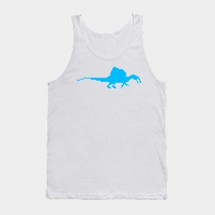 8-bit spinosaurus baby blue Tank Top